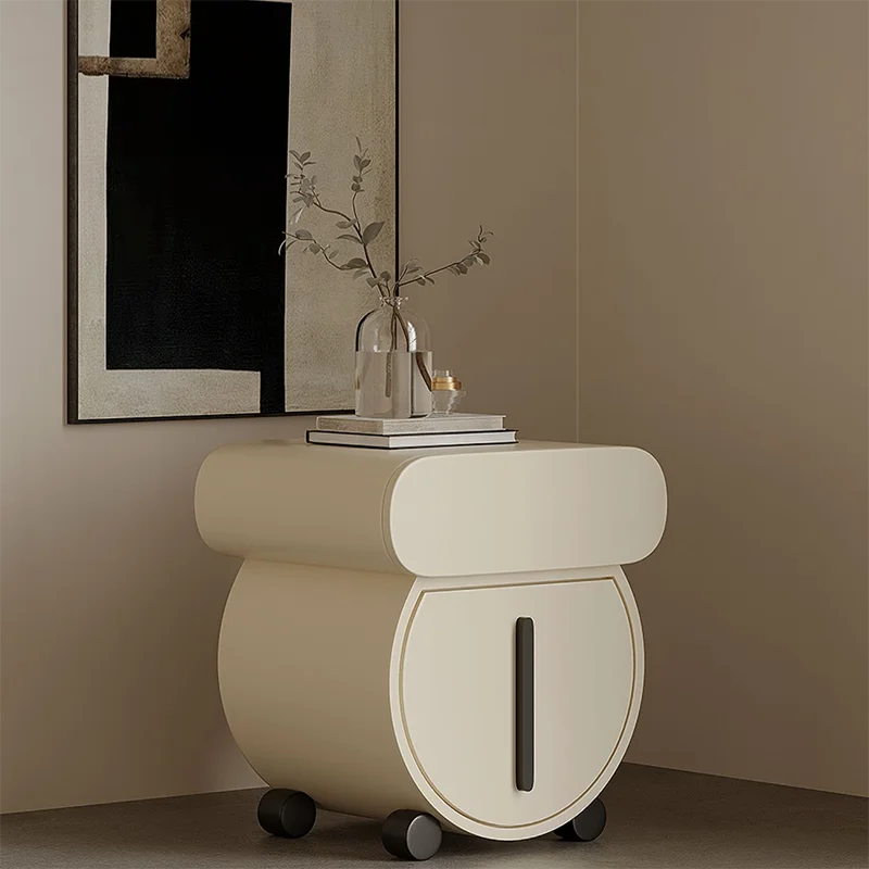 

Nordic Bedside Night Table Small Modern White Design Drawers Unique Nightstands Minimalist Cute Mesitas De Noche Home Furniture