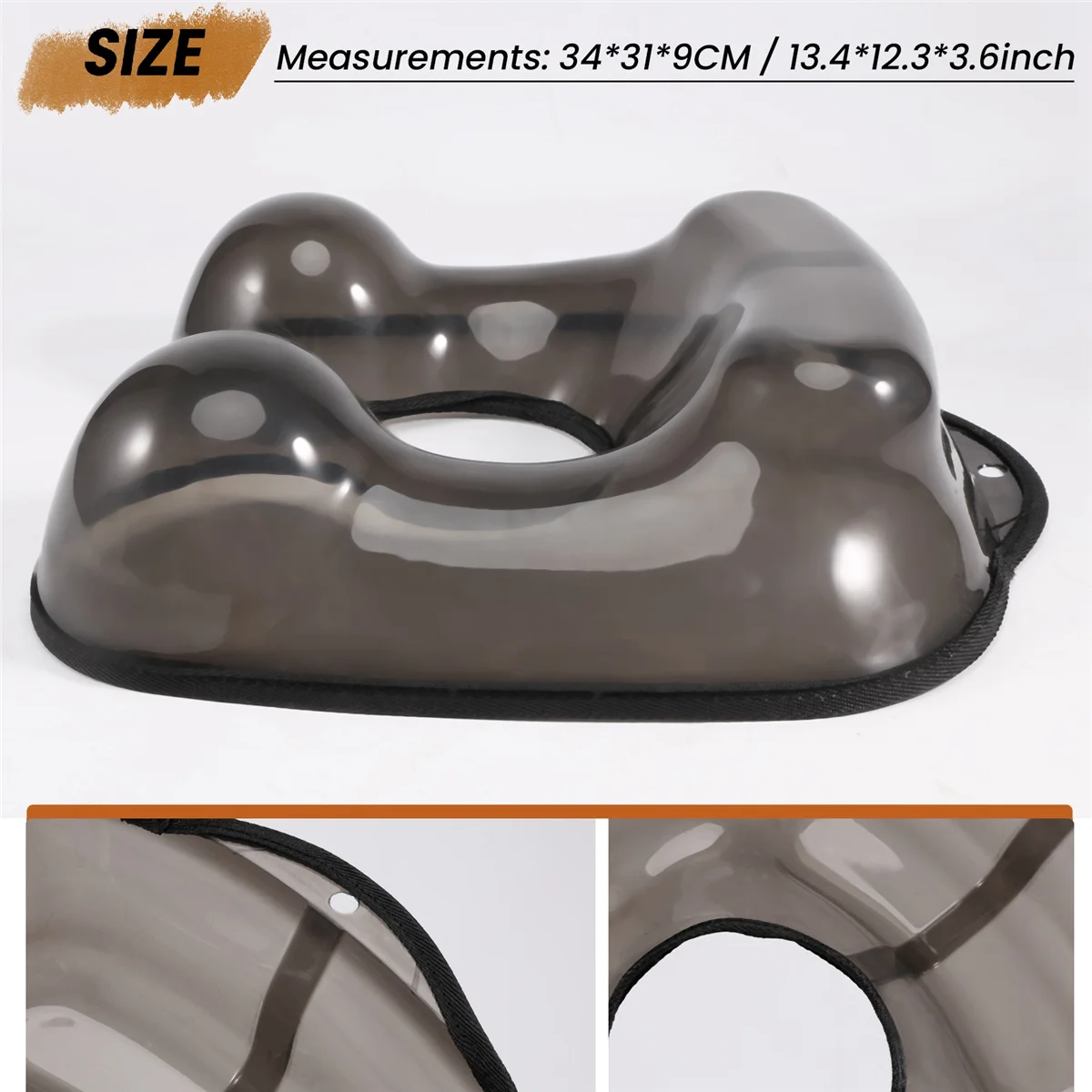 BOFF- Bandeja para el cuello de peluquería, contenedor para permanente, bandeja para el pelo en forma de cuello y hombros, Protector de ropa