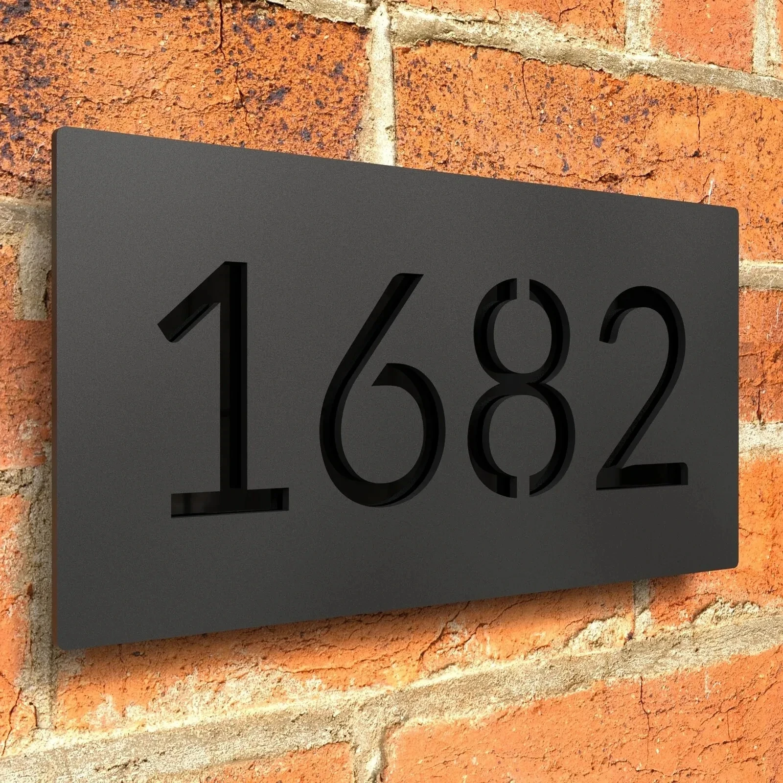 

Customized House Number Outdoor Modern Acrylic Plate Entrance Sign for Home Exterior House Numbers Sign Weather Resistant