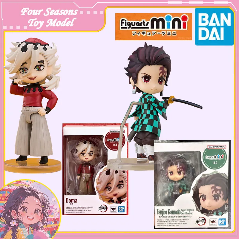 

Fast Shipping Bandai Anime Demon Slayer Figuarts mini 164 Tanjiro Kamado 165 Doma Original Model Toy Action Figure Children Gift