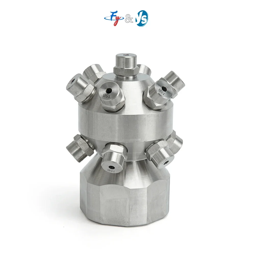 2026/Multi-Head 360 Degree Full Directional Bottle Cleaning Nozzle,  Full Cone Water Spray Nozzle for Construction Tank C