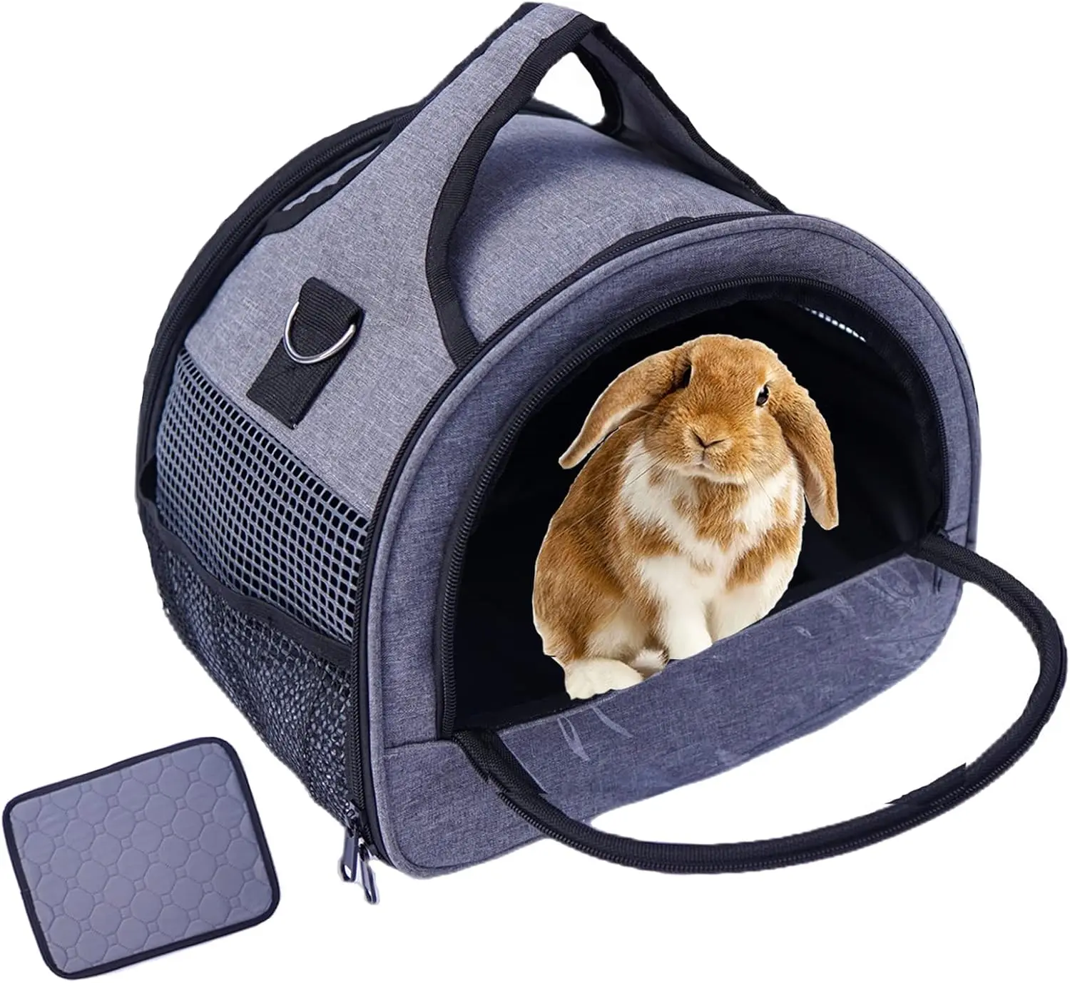 

Guinea Pig Carrier, Small Pet Carriers for Rabbit Hamster Bird Bunny Bearded Dragon Kitty and Etc. Animal Bag with Stabl