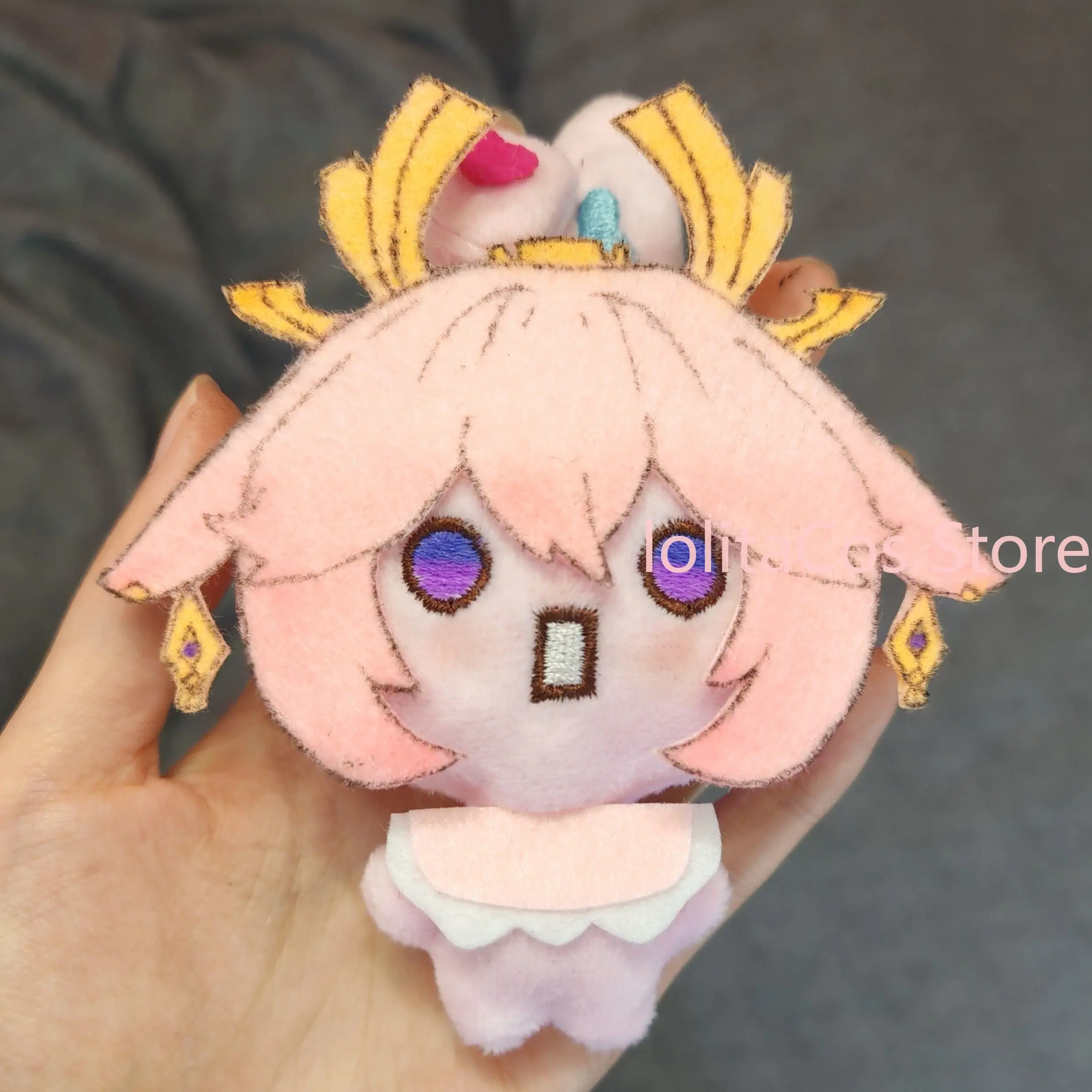 Genshin Impact Furina Hu Tao Kazuha Nahida Handmade Plush Doll Anime Stuffed Toy Bunny Keychain Pendant Gift Birthday Cosplay view 4