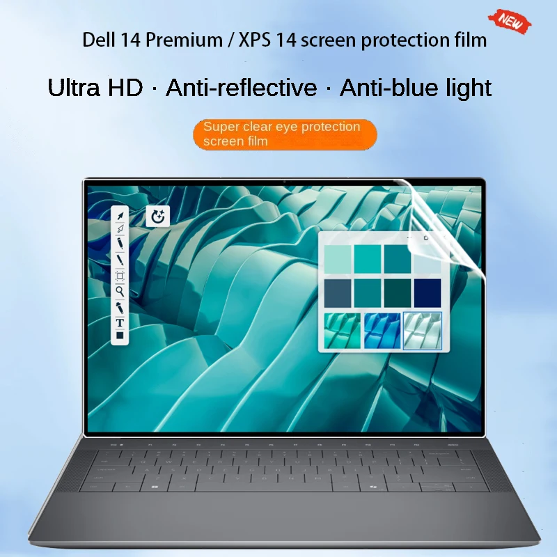 

Для новой модели премиум-класса Dell 16: пленка для экрана DA14250 14,5 дюймов XPS 14 9440, антисиняя антибликовая антипип-пленка для ноутбука