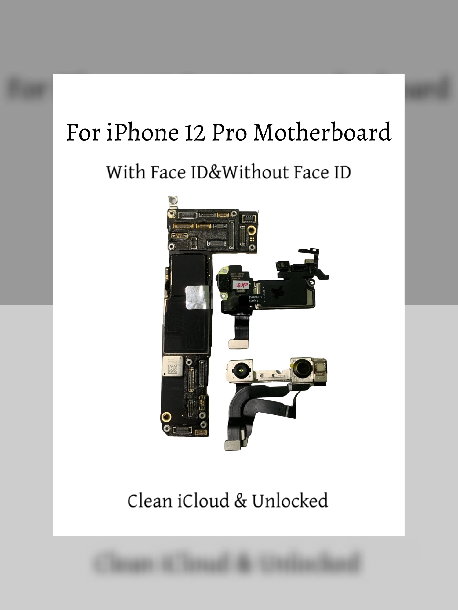 Tested For iphone 12 pro max board Clean iCloud Support iOS Update for iPhone 12 pro Motherboard placa with Face ID Logic Board