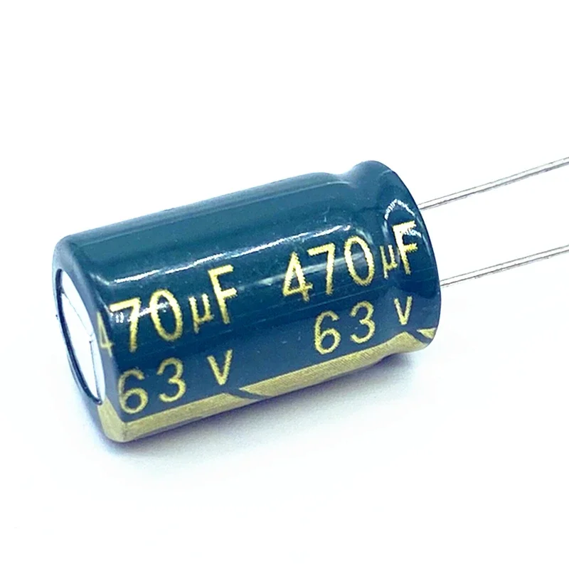 10pcs/lot high frequency low impedance 63v 470UF aluminum electrolytic capacitor 10*20 470UF63V 20%