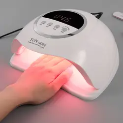 320W SUN X20 MAX UV LED Nail Lamp For Manicure 72LEDs Gel Drying Machine With Large LCD Touch Professional Smart Nail Dryer