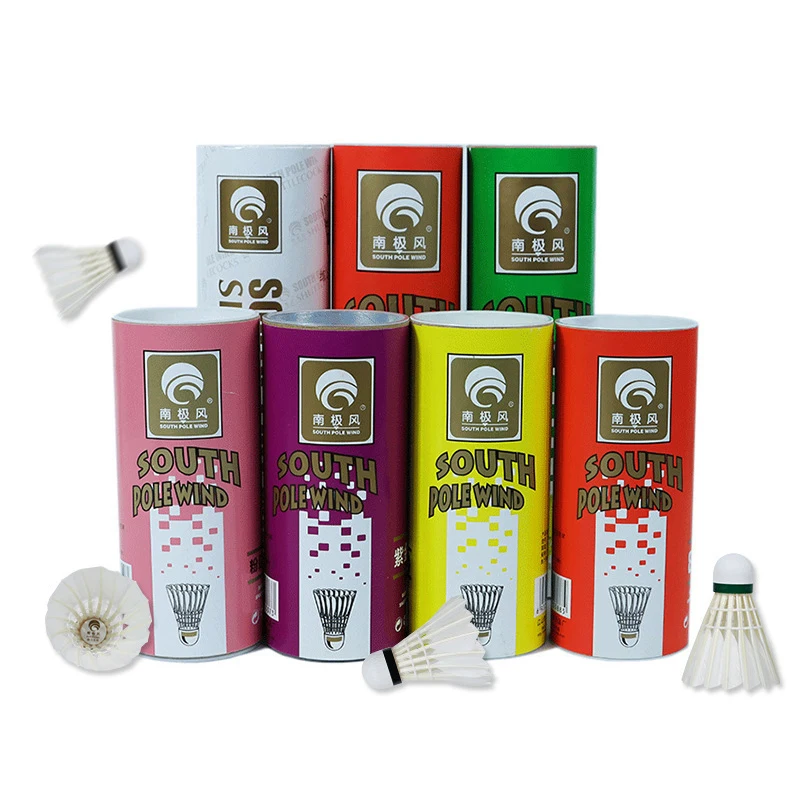 

Nanji Feng Badminton Shuttlecock White Goose Board Feather Flying Stability Durable Shuttlecock Ball feather 3pcs / 6pcs