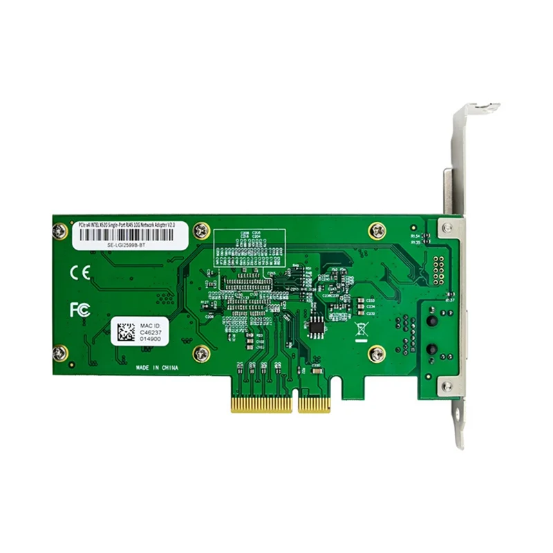 

PHILE-Single Port Network Card ST7450 X520-T1 Pcie X4 Single Port 5 Speed Adaptive Portable 10Gb/S Server NIC