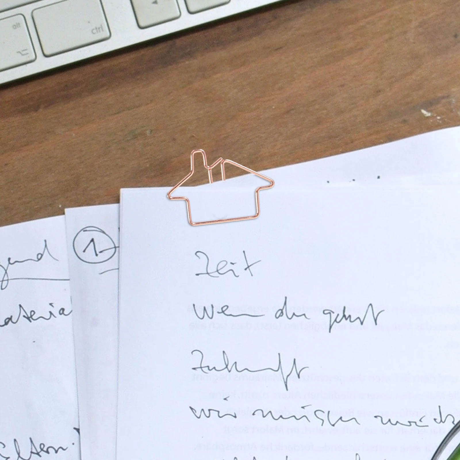 50pcs Metal House Bookmarks Small File Clips For Office Document Organization Paperclips Creative Shaped Bookmark Multi-Use