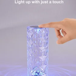 Crystal Table Lamp-Create Colorful Atmosphere Bedroom/living Room/party Through Remote And Touch Control Atmospheric Lamp LT035