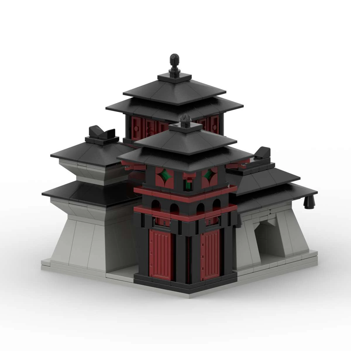 MOC Classic Chinese Ancient Style Architecture Street View Garden Landscape Building Block Model DIY Kid Toy Adult Birthday Gift