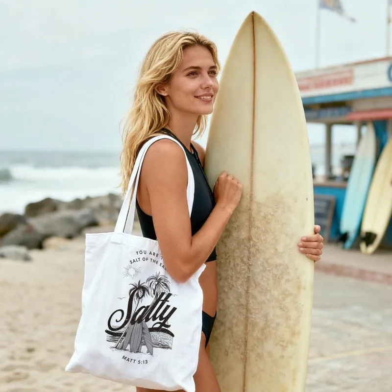 Blessed Mama Canvas Tote Bag 2026 Mother Gift Women Large Capacity Shopping Bag Reusable Daily Eco Friendly Travel Handbag