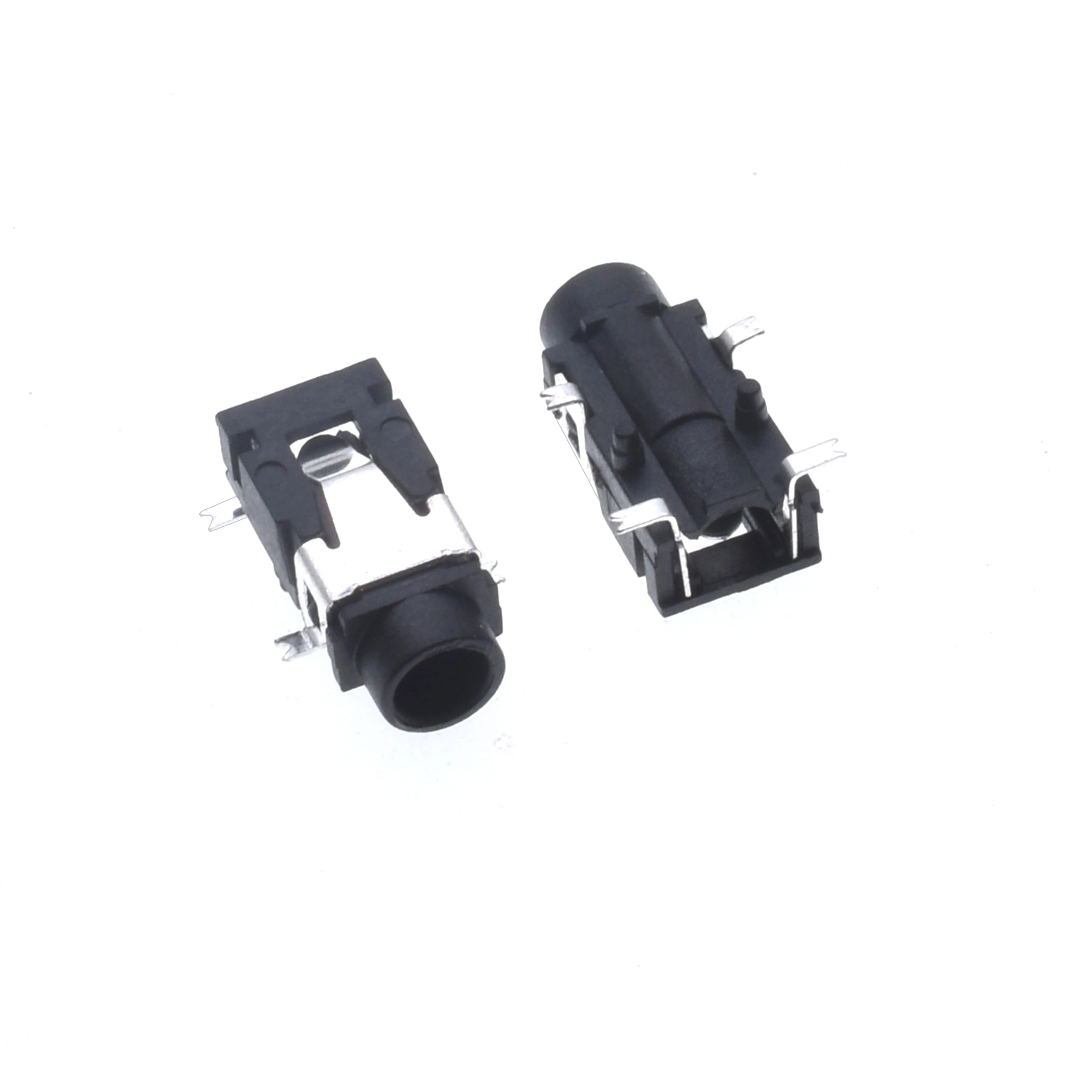 10 Pcs 3.5mm headphone socket PJ-321 female socket 4-pin patch type, 2 fixed pin copper environmentally friendly audio sockets