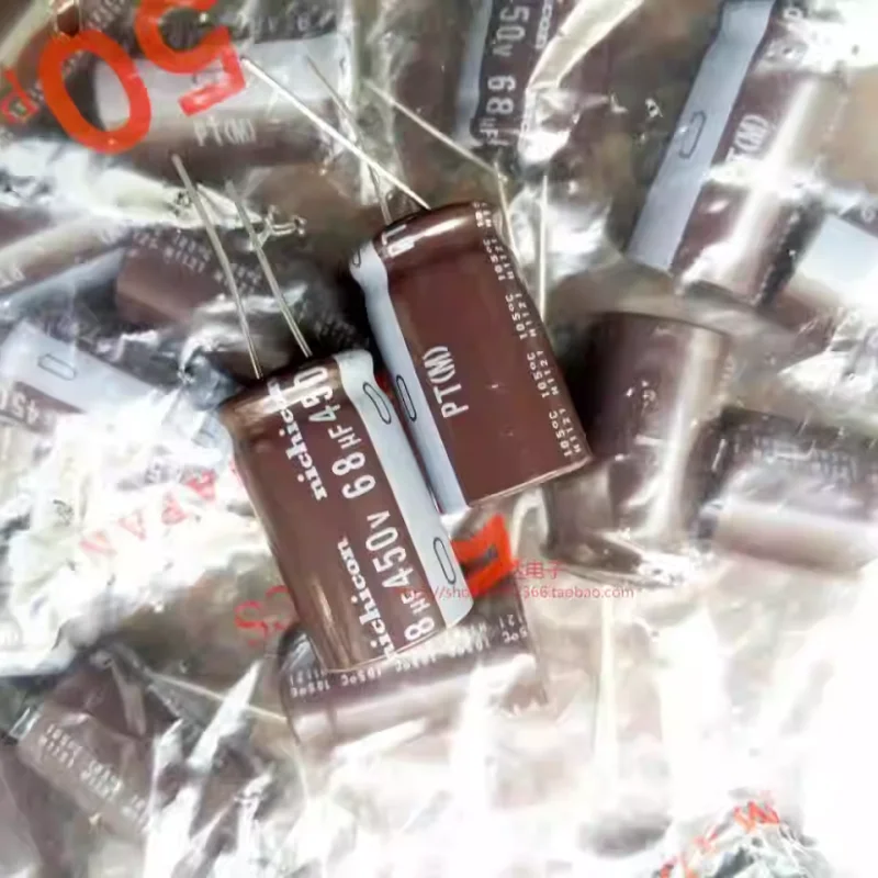 

10-100PCS Nichicon 450V68UF 18X31.5 PT series high-frequency low resistance 68UF450V electrolytic capacitor