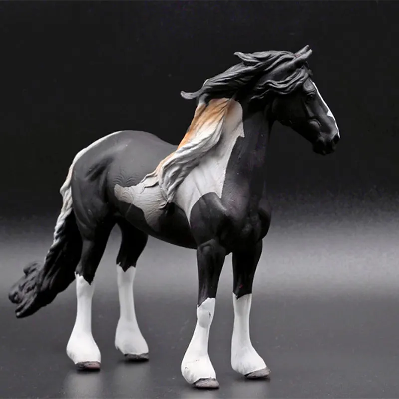 Baroque Pint Horse Figures Simulation PVC Animal Horse Model Toys Miniature Collection Doll Gift for children