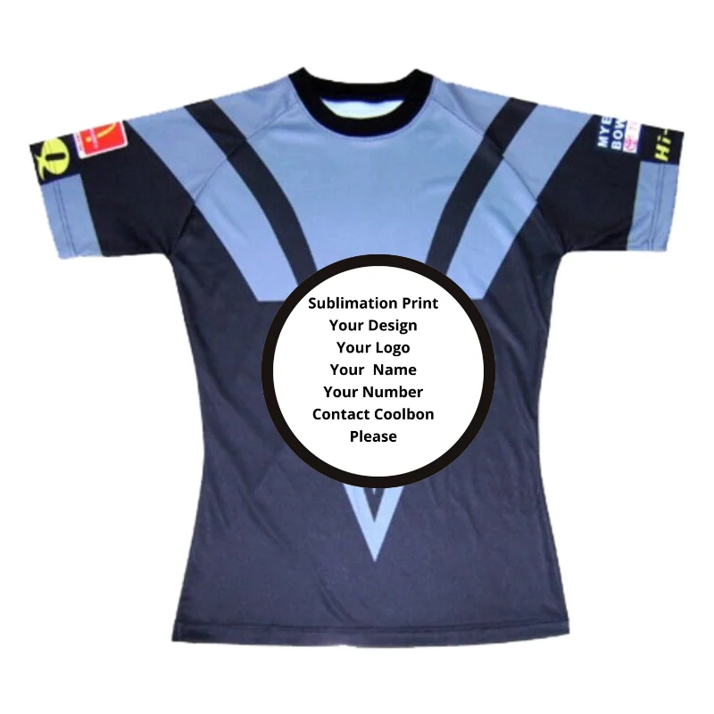 

Custom Rugby Uniform Sublimation Design Print Team Unisex Rugby Jersey