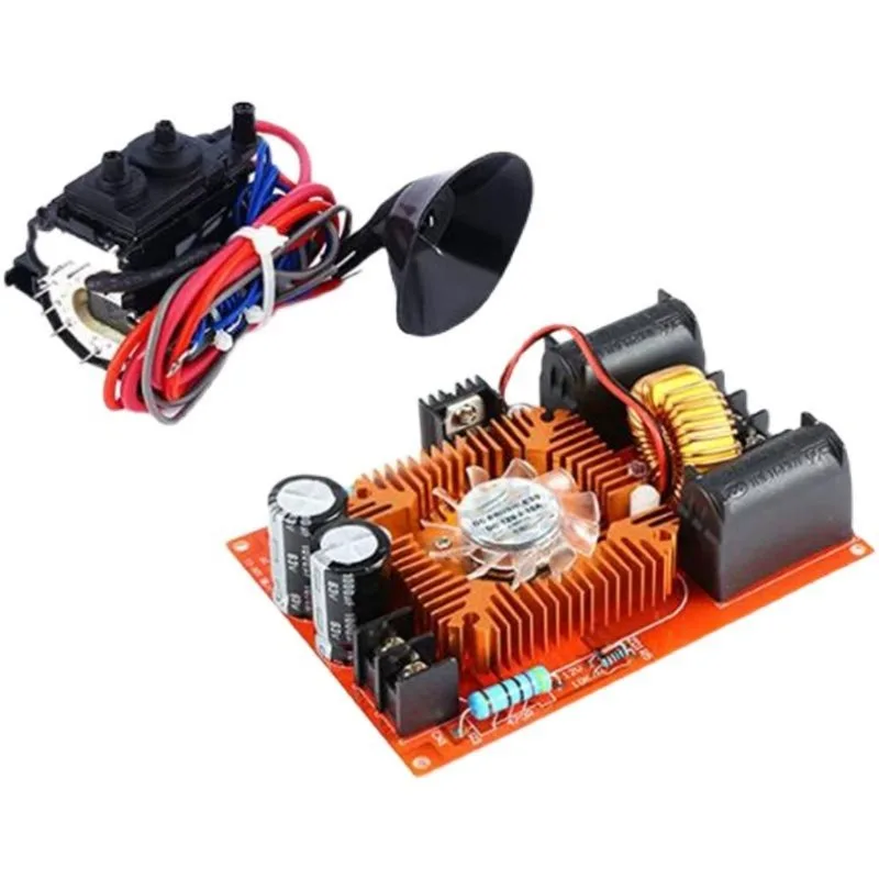 ZVS Induction Heating Driver Board with Ignition Coil, 1000W High Voltage Tesla Coil Kit for DIY Science Projects