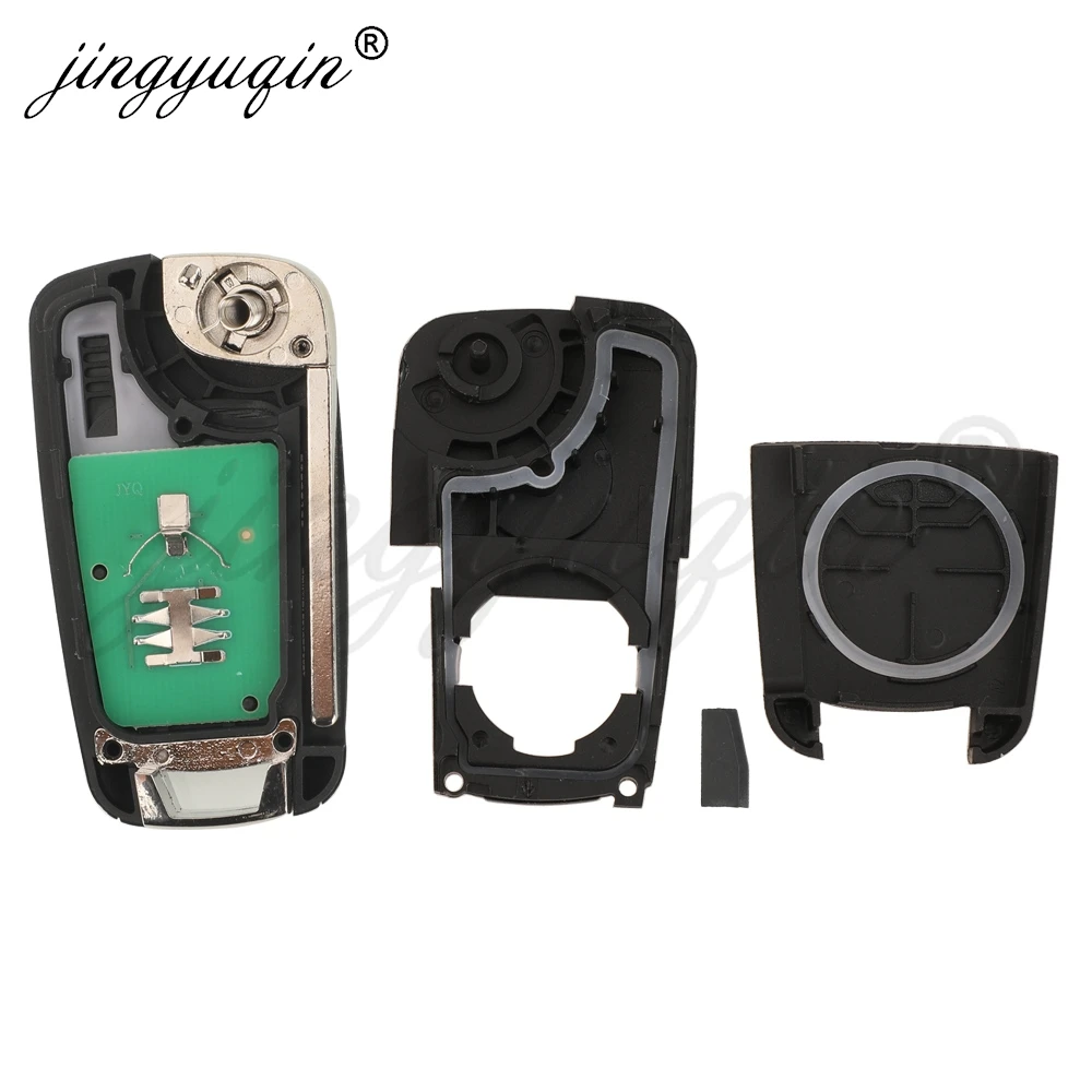 jingyuqin Flip Remote Car Key 433MHz 4D Chip For Chevrolet Sail 2019 2020 2021 Buick Regal Opel Key Control Fob Aftermarket