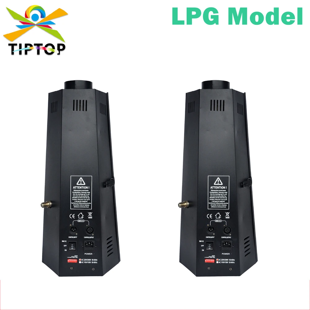 

TIPTOP 2XLOT 200W LPG Flame Projector Fire machine with DMX Control Wholesale Price / Factory Manufactured 6 Angle Shape