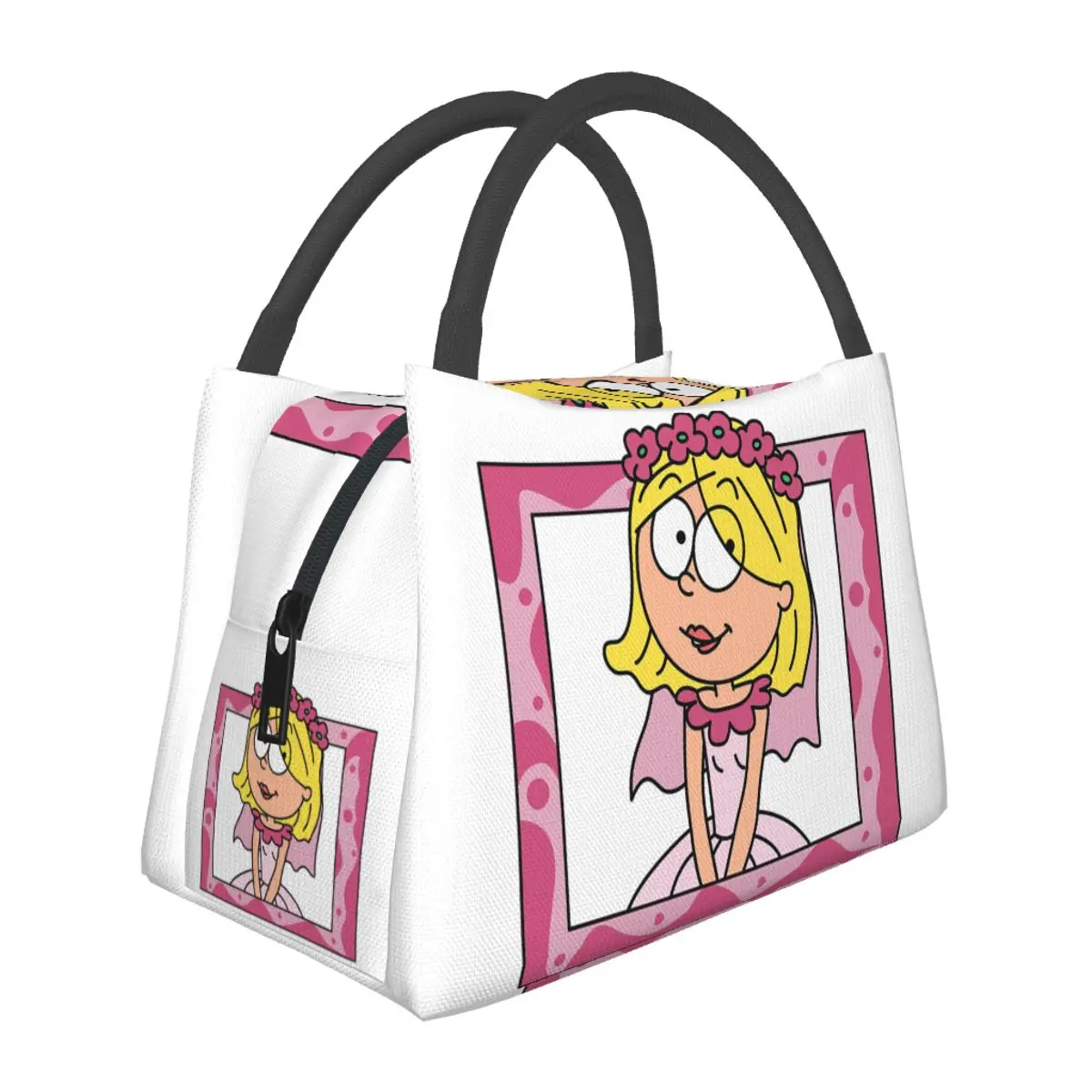 Lizzie Mcguire Lunch Bags Insulated Bento Box Waterproof Lunch Tote Picnic Bags Cooler Thermal Bag for Woman Kids Travel