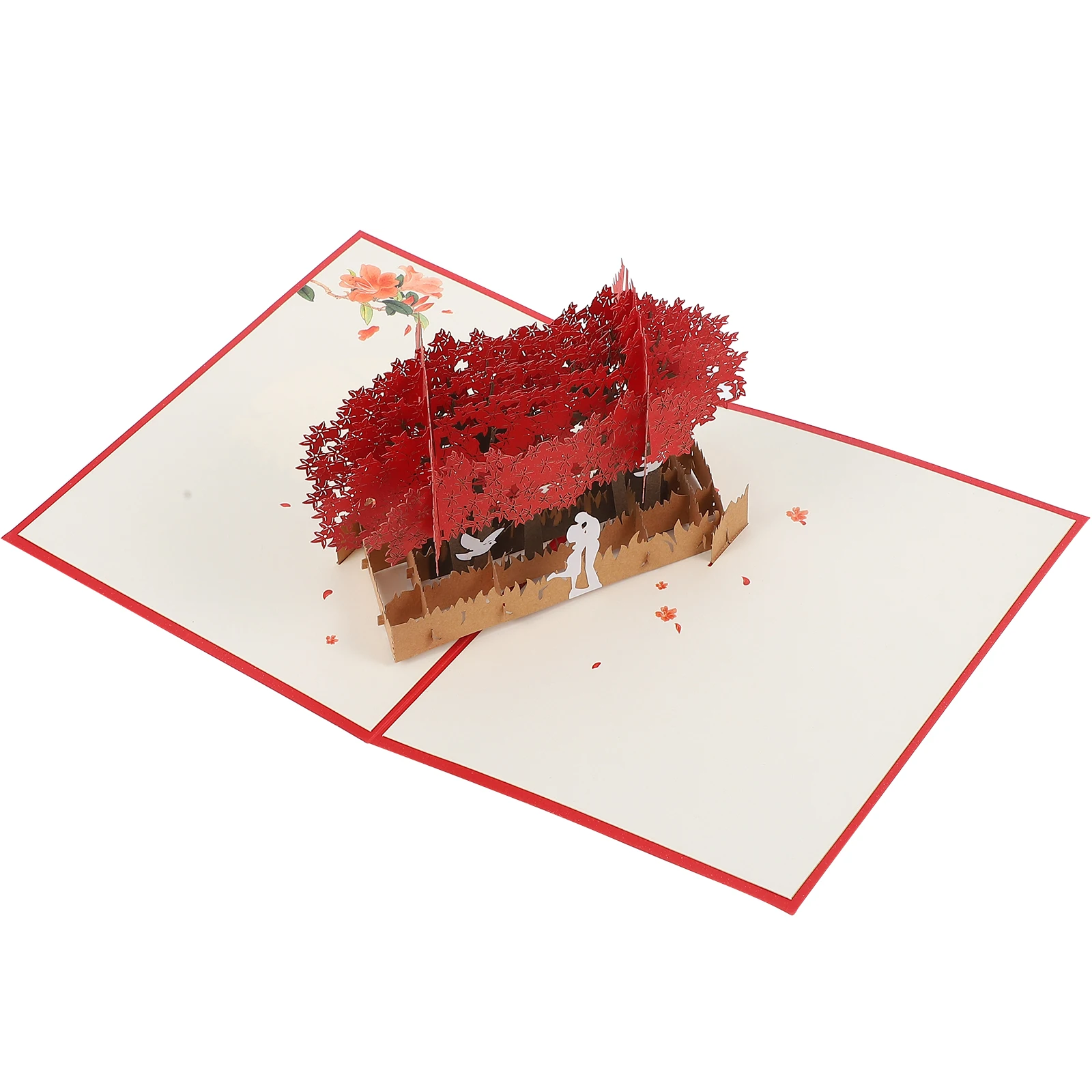 

3D Love Greeting Card Valentine's Day Cards Message Wedding Blessing Paper