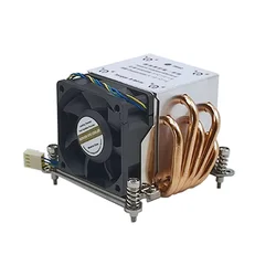 Good thermal 2U server CPU heatsink for LGA115X LGA1200 LGA1366 cpu cooler with 6025 fan 6800rpm 5heating Pipe TDP Up to 165W