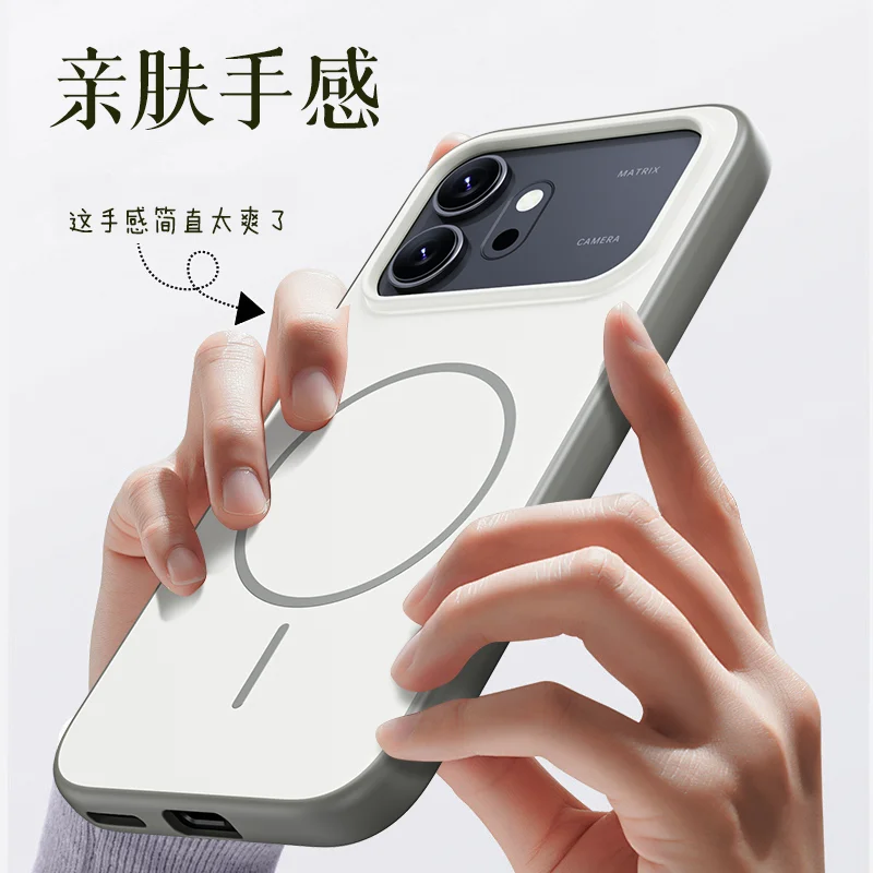 Etui Magnetyczne do Honor 600 Pro Kompatybilne z Magsafe, Matowe, PC, Przyjemne w Dotyku, Kolorowe, Ochronne na Telefon Honor 600, Pyłoszczelna Obudowa, Bumper — zdjęcie produktu 2
