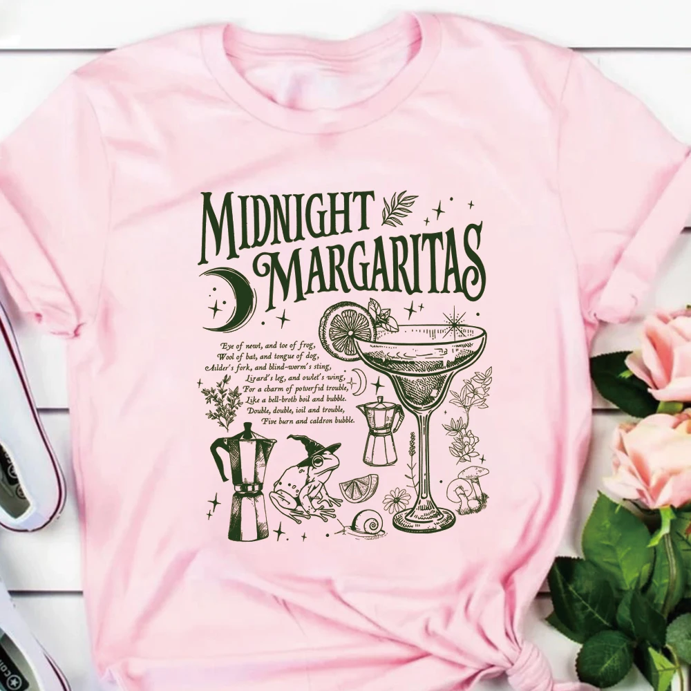 Midnight Margaritas T-Shirt, Salt Rosemary Lavender Love T-Shirt, Witchy Tee, Halloween-Shirts, Retro-Grafik, kurze Ärmel, Tops, T-Shirts – Detail 13
