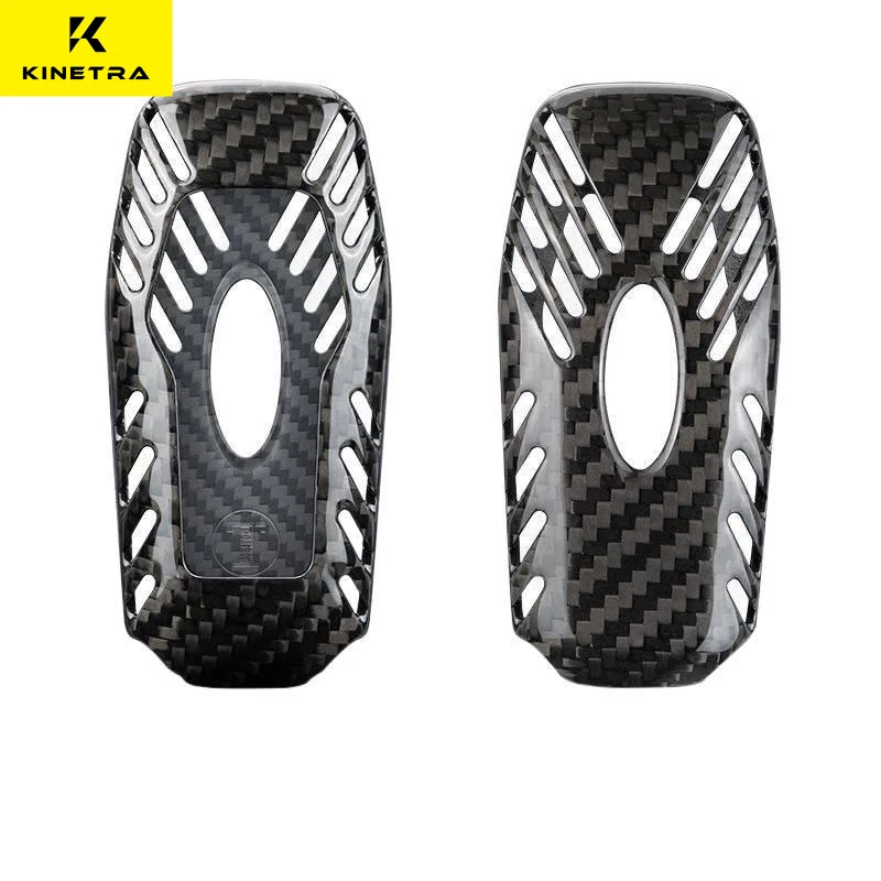 

For Ford Mustang 3-button Direct-Fit Carbon Fiber Car Remote Key Fob Cover Protector Accessories