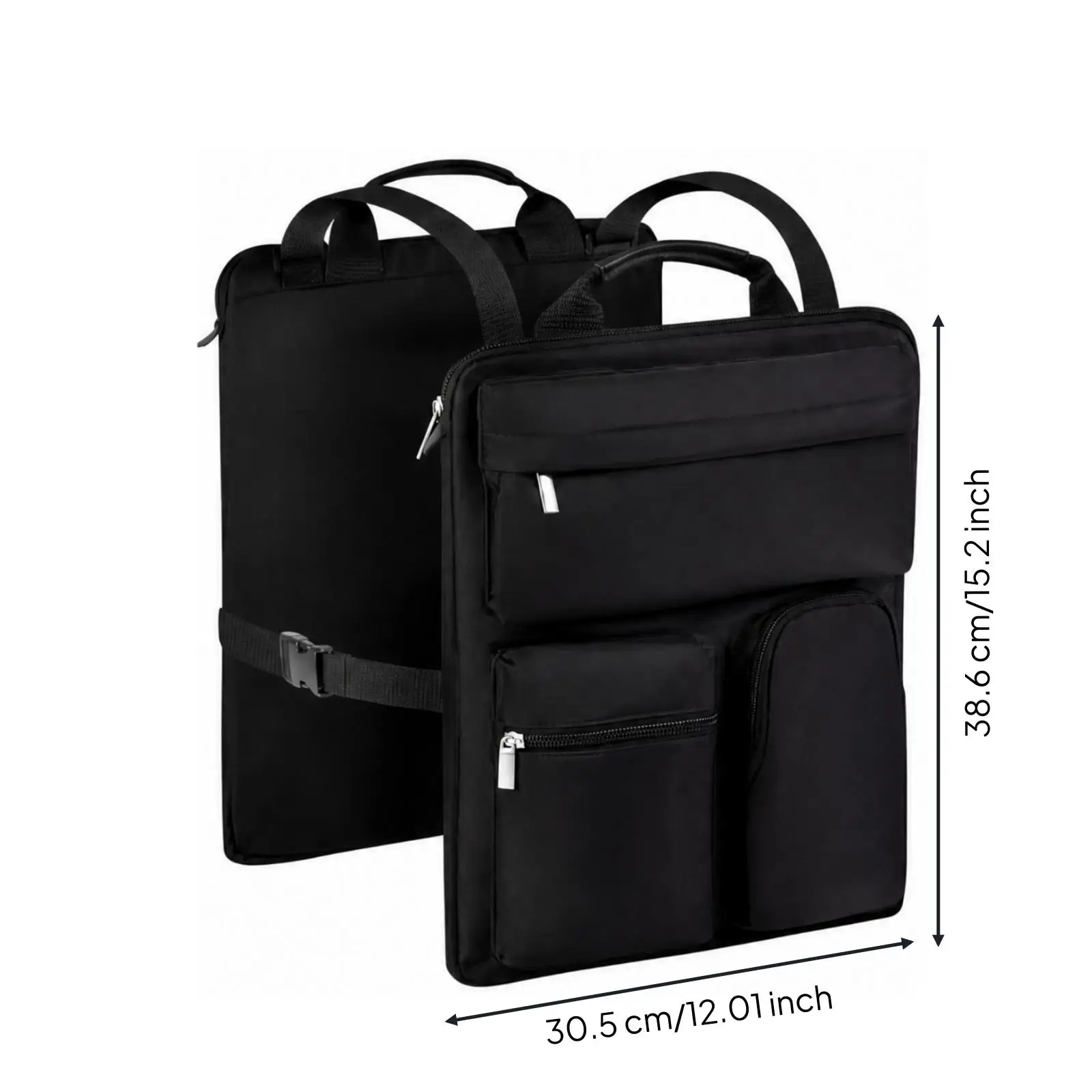 Compact Expandable Luggage Organizer Bag with Secure Zippers for Traveler