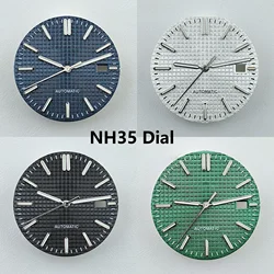 NH35 Dial Watch Dial Hands Green Luminous Modified Face for Royal Oak NH35 NH36 Automatic Mechanical Movement Watch Parts