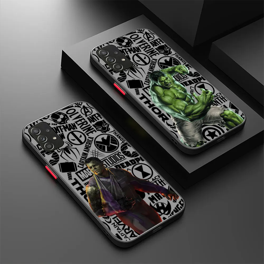 Marvel The Hulk Incredible Case For Samsung Galaxy A73 A72 A71 A53 A52 A52S A51 A42 A33 A32 A31 A23 A22 A21S A14 A13 Matte Cover