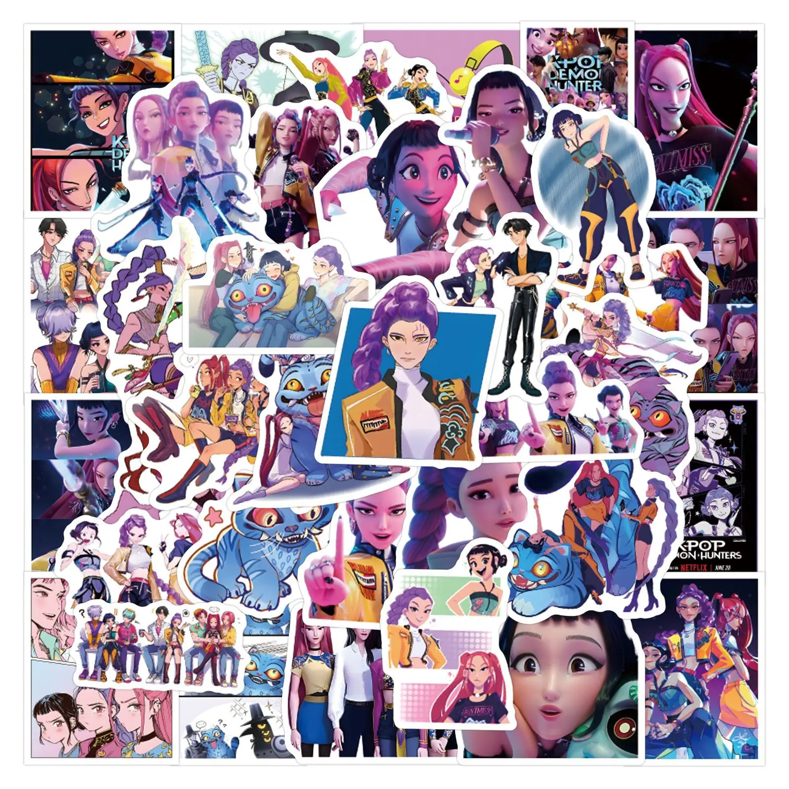 

150pcs Kpop Stickers Waterproof DIY Cartoon Decals for Phone Laptop Notebook