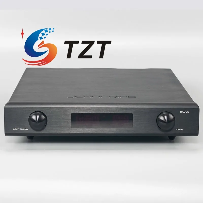 TZT Denafrips Silvery/Black HADES Digital Power Amplifier Pure Preamplifier 60-Step Micro-processor Relay Stepping Attenuator