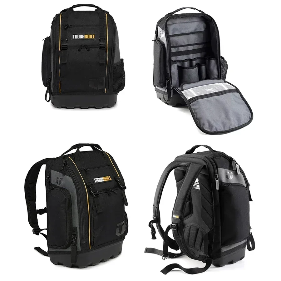 TB-66C Tool Bag and Backpack Rugged Off-Road Base, for Heavy-Duty Jobsite Back Pack for Electricians, Construction