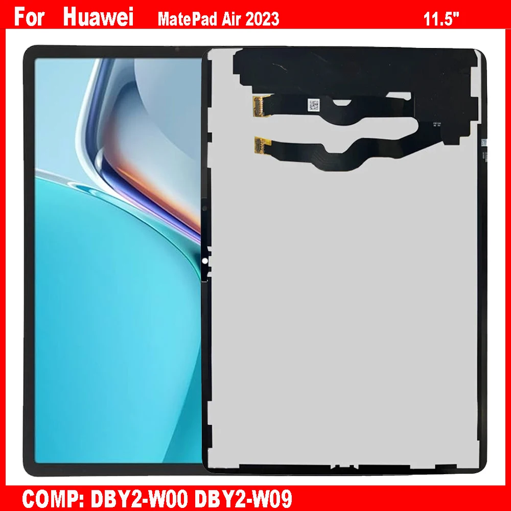 

Новый для Huawei MatePad Air 11,5 2023, DBY2-W09 DBY2-W00, ЖК-дисплей, дигитайзер сенсорного экрана, детали экрана планшета