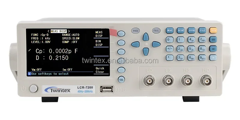 7030 High Precision 30kHz Bench Top Digital LCR Meter Impedance Meter with RS232 USB Handler