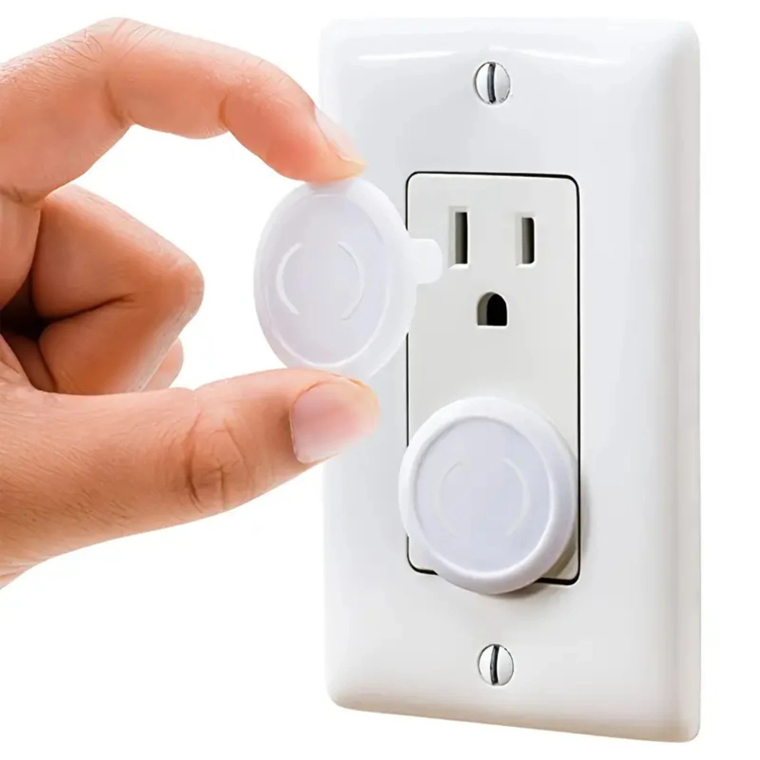 Keep your little ones safe with this set of reliable and easy-to-install 10pcs white baby safety socket covers. Protect your hom