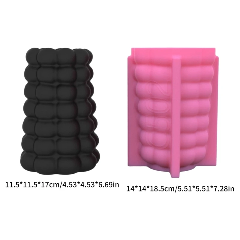 Flower Pot Mold Silicone Succulent Flowerpot Plant Vintage Mould Concrete Cement 3XUA