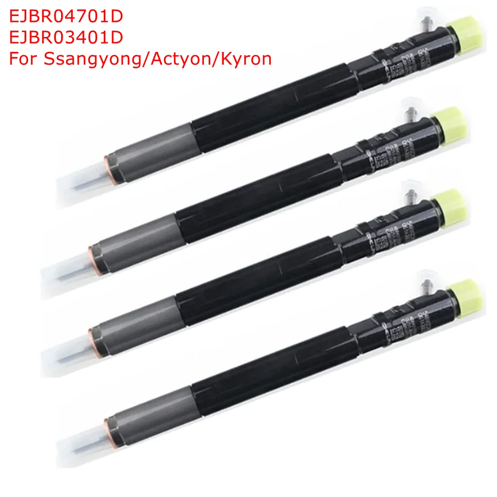 4x  Fuel Injector EJBR04701D EJBR03401D A6640170021 A664017022  For  Ssangyong Actyon Kyron  EURO III ACTYON 07-11