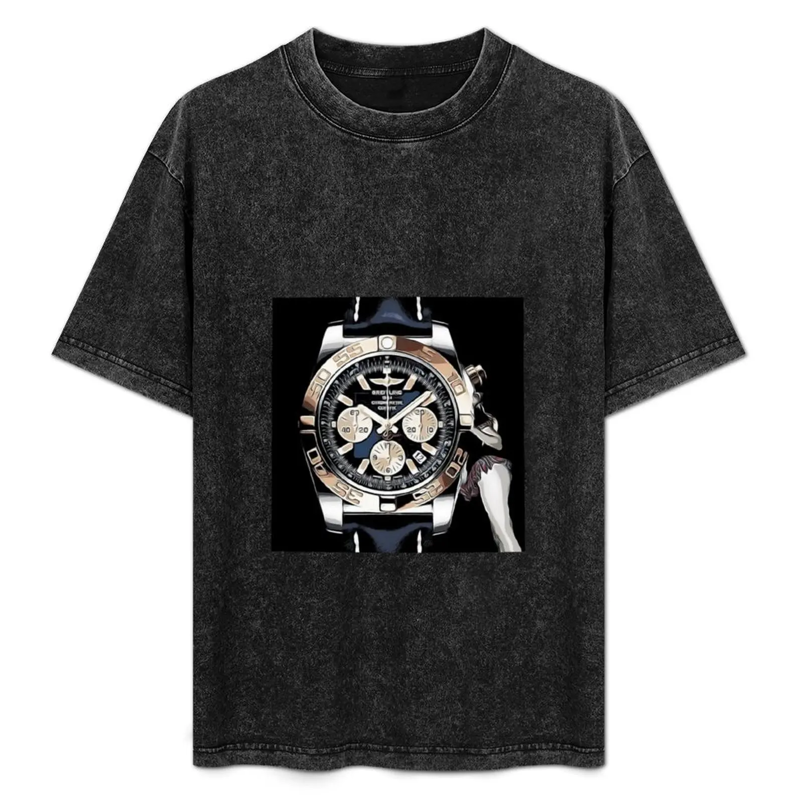 Watch the Time T-Shirt Casual Streetwear Short Sleeve Tee