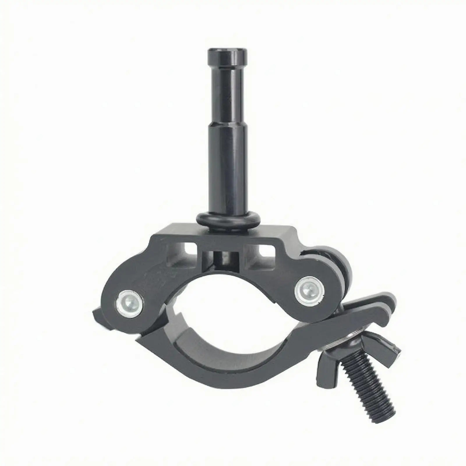 Studio Lighting Tube Clamp with Secure Grip Arm for Backdrop Stand and Camera Mount Use
