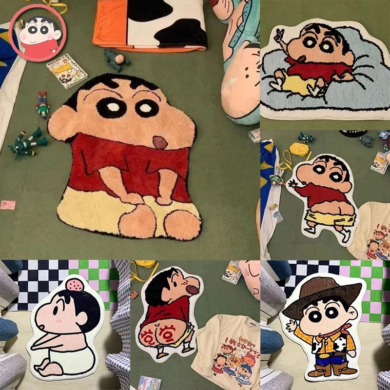 Мультяшные коврики Crayon Shin-chan для ванной комнаты, милые Креативные домашние абсорбирующие Нескользящие коврики для ванной комнаты, кухонные коврики для туалета