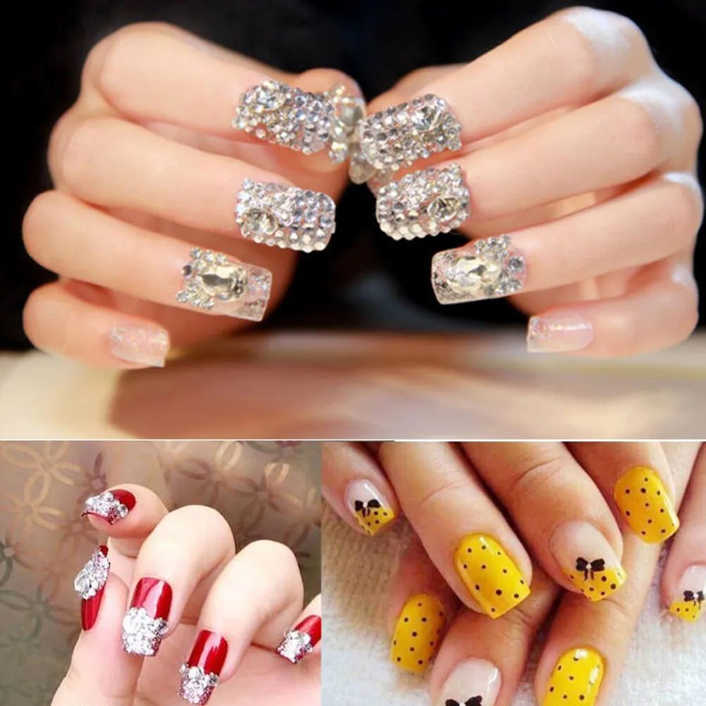 

5Pcs Rhinestones Picker Dotting Pen Acrylic Rod Nail Art Decorative Beads Applicator Tool Dotting Pen Rhinestones Picker