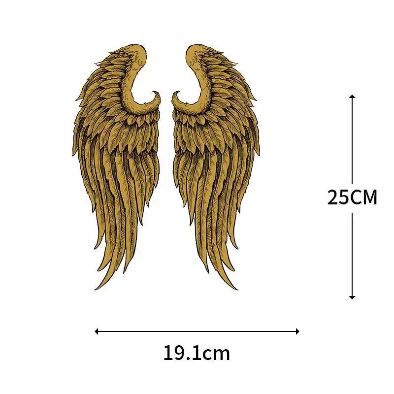 Personalized wing heat transfer clothing stickers DIY men\'s and women\'s hoodie Iron On stickers can be washed and printed