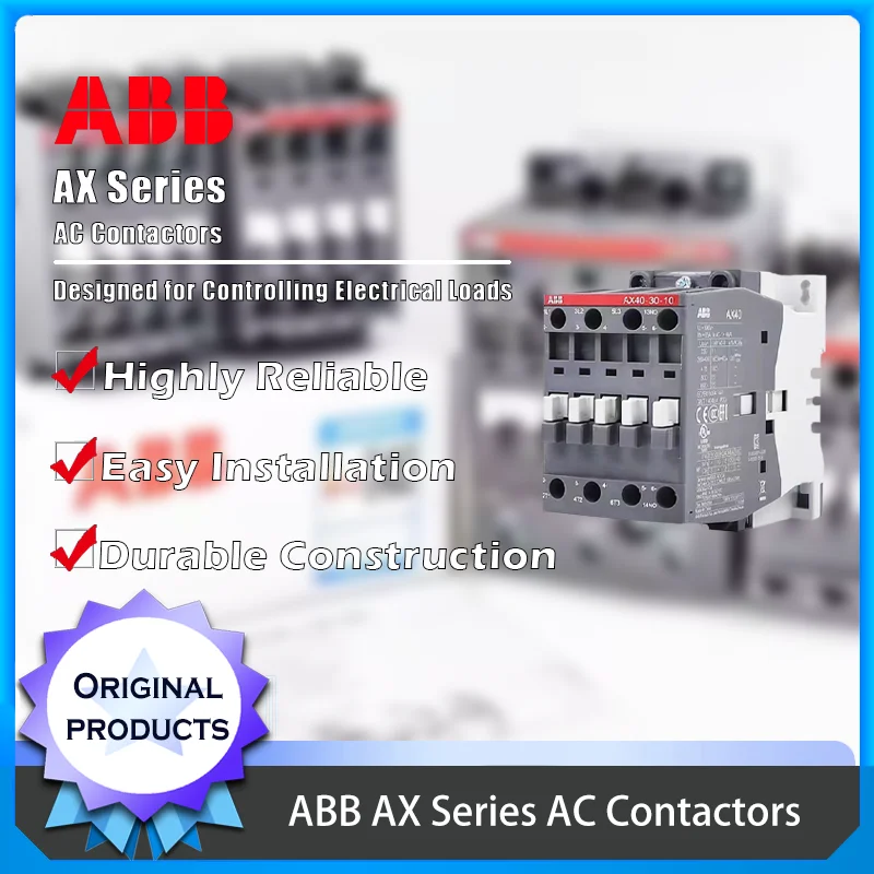 Contactores de CA ABB AX Series Control eléctrico confiable Componentes duraderos para uso industrial y comercial Producto original