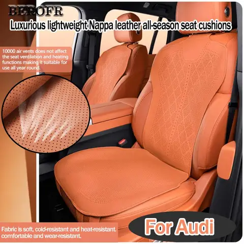 아우디 슬라인 TT Q2 Q3 Q5 Q7 Q8 A3 A4 A5 A6 차량용 시트 쿠션 모든 계절용 시트 통기성 방수 내구성 액세서리