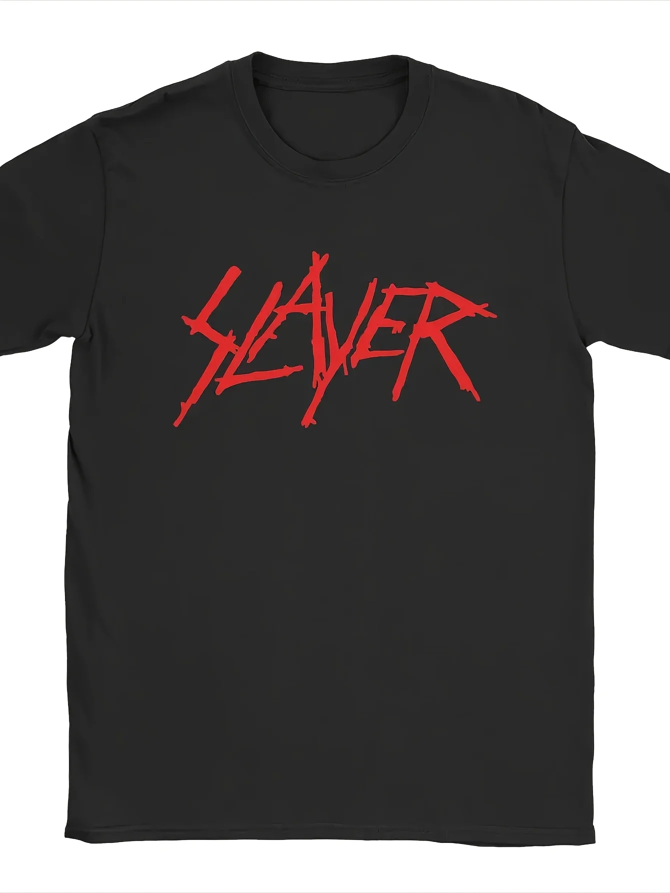 

Men T-Shirt Slayers Logo Novelty 100% Cotton Tees Short Sleeve T Shirt Round Neck Tops Plus Size