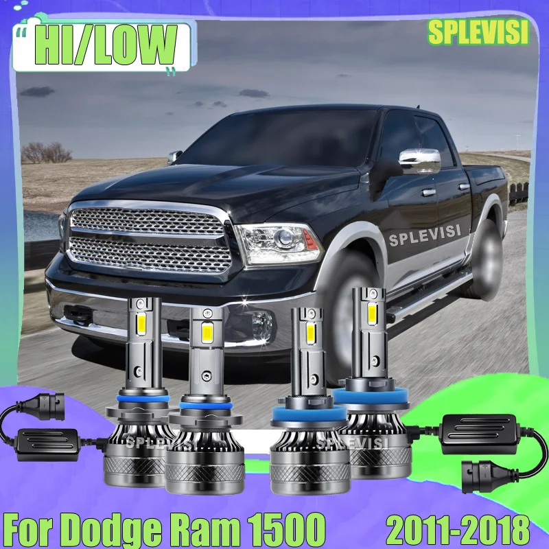 

LED Car Headlight Bulb W/Cooling Fan 9005 H11 Lamp 6000K Light CSP For Dodge Ram 1500 2011 2012 2013 2014 2015 2016 2017 2018